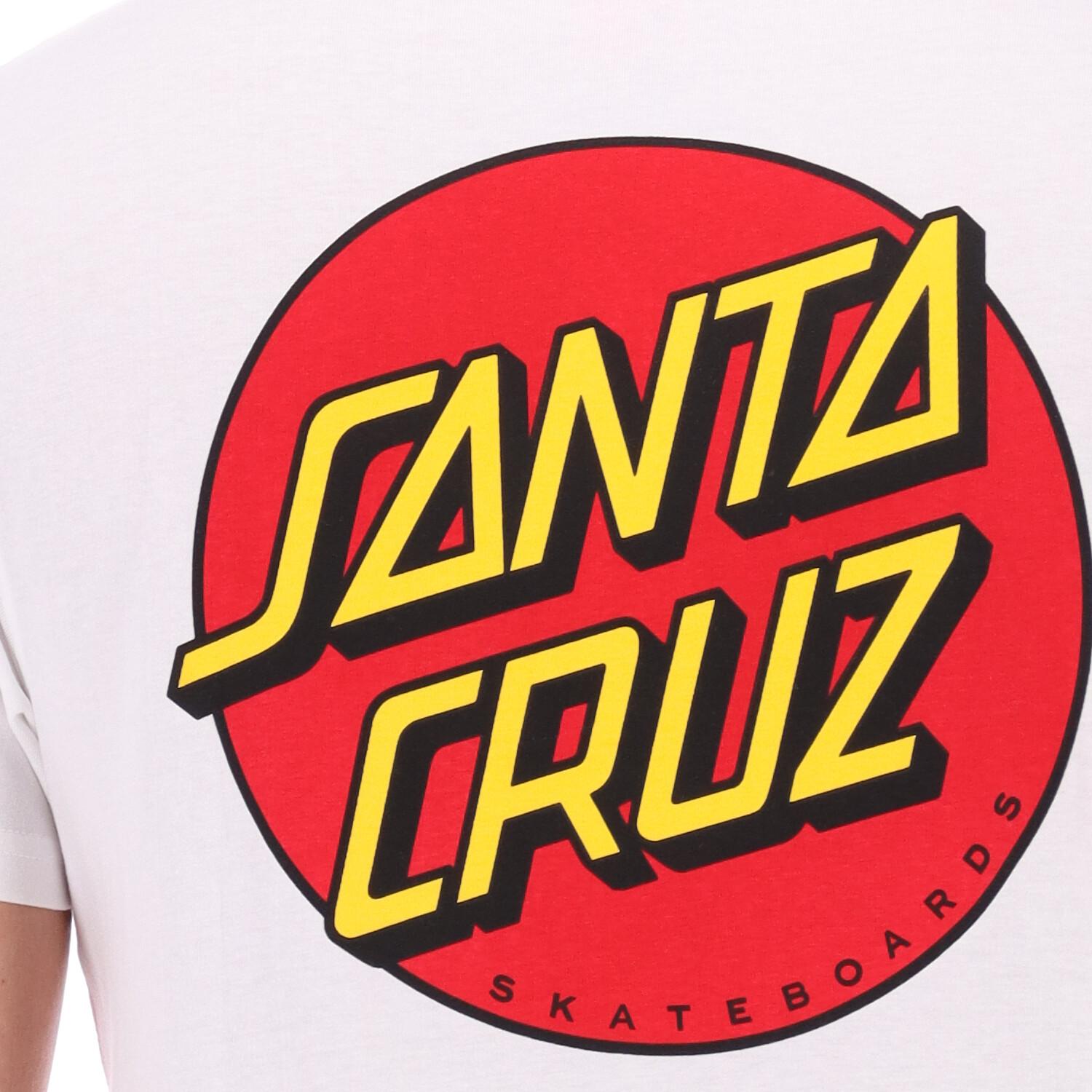 Santa Cruz Classic Dot Chest T-shirt White